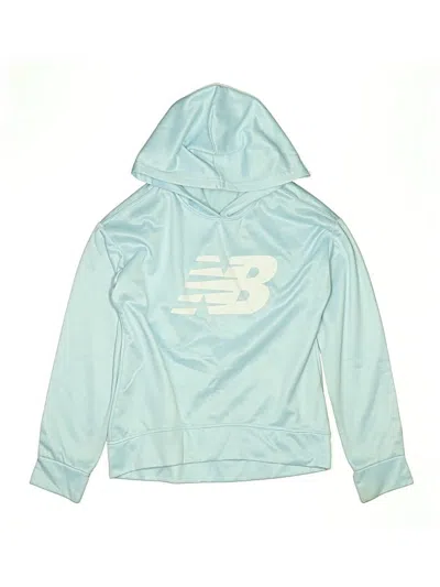 Pre-owned New Balance Kids' Pullover Hoodie In Blue
