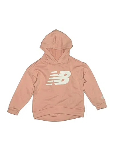Pre-owned New Balance Kids' Pullover Hoodie In Brown