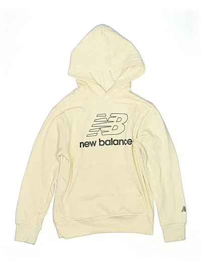 Pre-owned New Balance Kids' Pullover Hoodie In Brown