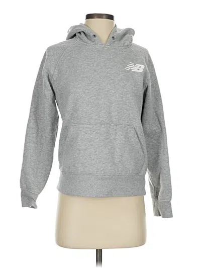 Pre-owned New Balance Pullover Hoodie In Gray