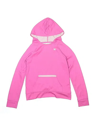 Pre-owned New Balance Kids' Pullover Hoodie In Pink