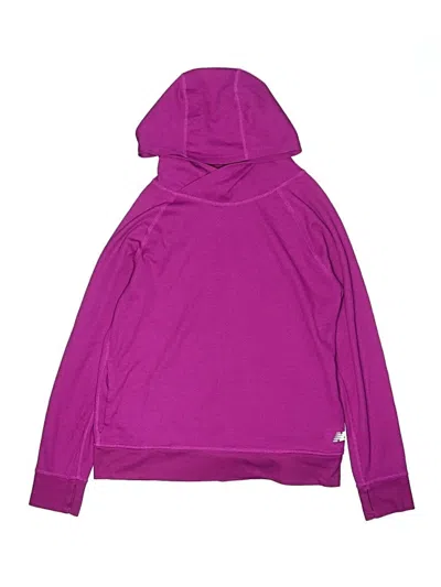 Pre-owned New Balance Kids' Pullover Hoodie In Purple