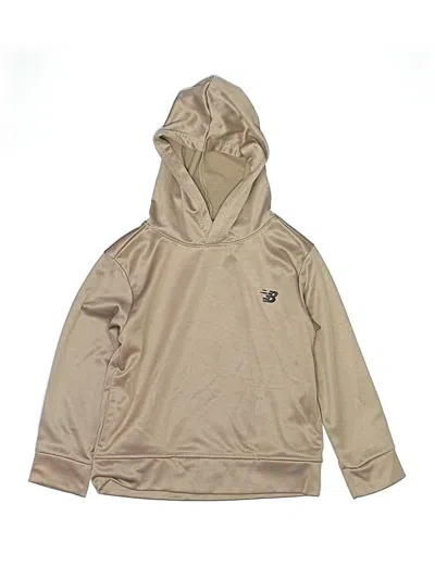 Pre-owned New Balance Kids' Pullover Hoodie In Tan