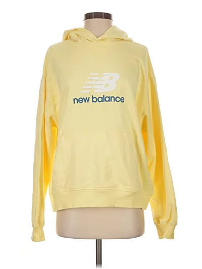 Pre-owned New Balance Pullover Hoodie In Yellow