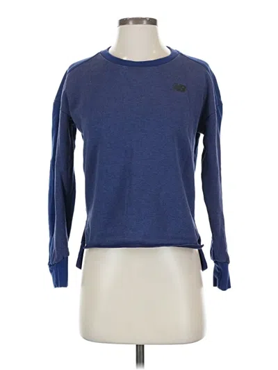 Pre-owned New Balance Pullover Sweater In Blue