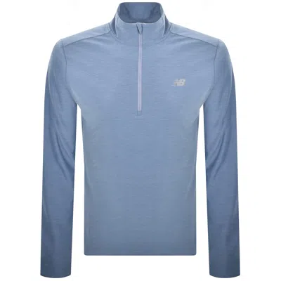 New Balance Quarter Zip Track Top Blue