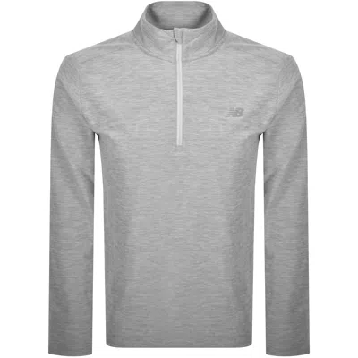 New Balance Quarter Zip Track Top Grey In Gray