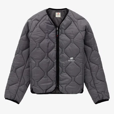 New Balance Quilted Jacket In Metallic