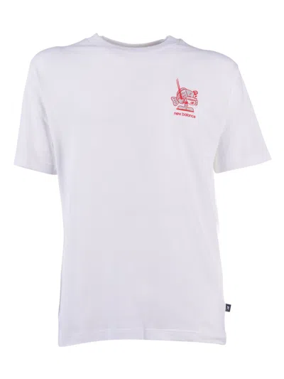 New Balance Ramen T Shirt White In Gray