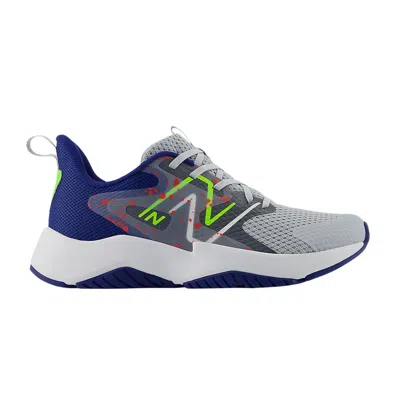 Pre-owned New Balance Rave Run V2 Big Kid 'paint Splatter Pack - Granite Inkwell Green' | Grey | Kid's Size 4