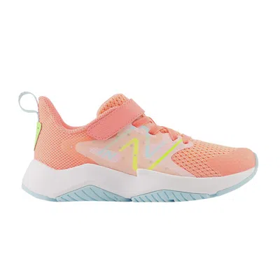 Pre-owned New Balance Rave Run V2 Bungee Lace Top Strap Big Kid 'grapefruit' | Orange | Kid's Size 5