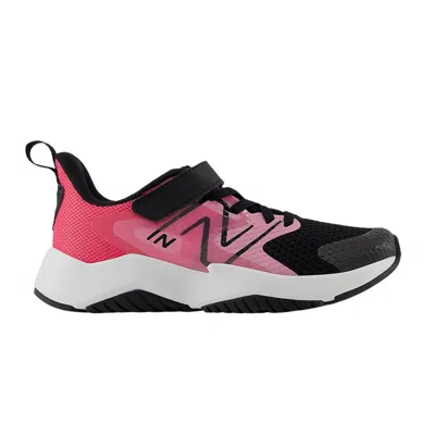 Pre-owned New Balance Rave Run V2 Bungee Lace Top Strap Big Kid 'signal Pink Black' | Kid's Size 11.5