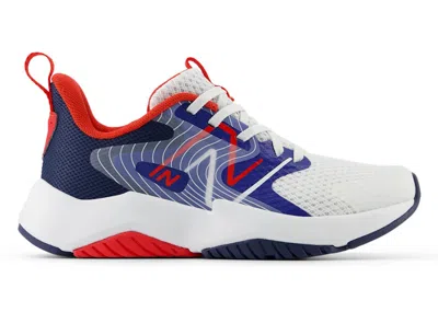 Pre-owned New Balance Rave Run V2 Sneakers In Team Royal/white/true Red