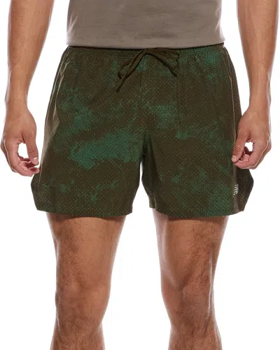 New Balance Rc Printed Short In Brown