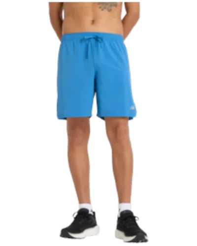 New Balance Rc Shorts In Blue Agate In Multi