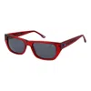 New Balance Red Plastic Sunglasses In Red