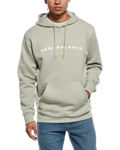 New Balance Reimagined Fleece Graphic Hoodie In Green