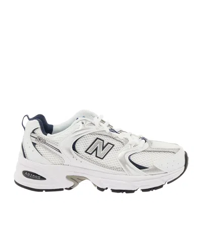 New Balance Low Men's Shoe 530 White/dark Blue In Bianco Bianco