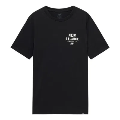 New Balance Round Neck Sports Tee 'black White'