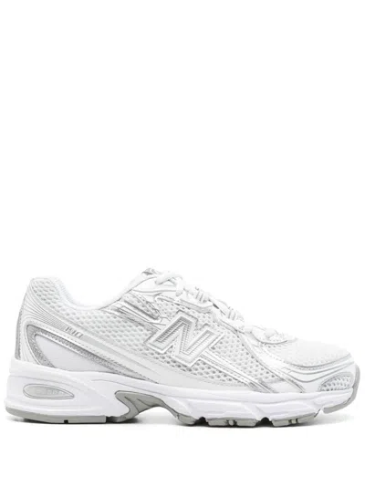 New Balance Rubber Unisex Sneakers In White In Grey