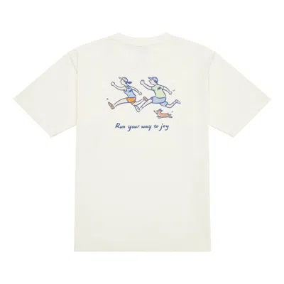 New Balance Running Duo Graphic T-shirt 'ivory' In White