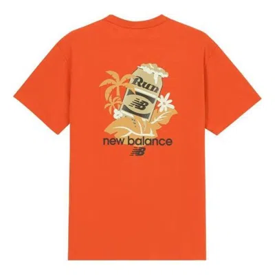 New Balance Running Graphic Logo Tee 'orange Yellow'