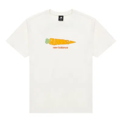 New Balance Running Graphic Tee 'white Orange'
