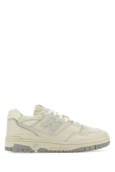 New Balance Sand Leather And Suede 550 Sneakers In Gray