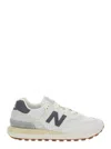 New Balance White Low Top Sneakers With Logo Patch In White