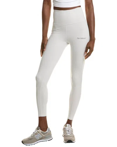 New Balance Script Legging In Grey