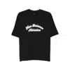 New Balance Script-logo Cotton Top In Black