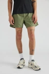 New Balance Seamless 2-in-1 5" Short In Dark Olivine, Men's At Urban Outfitters
