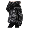 New Balance Shiny Hooded Puffer Jacket 'black'