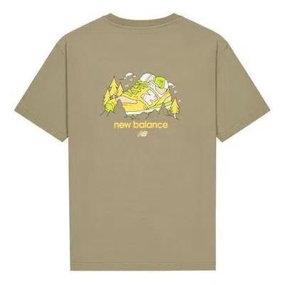 New Balance Shoe Graphic T-shirt 'khaki' In Green
