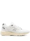 New Balance Sporty Pigskin And Mesh Sneakers With Cushioned Sole