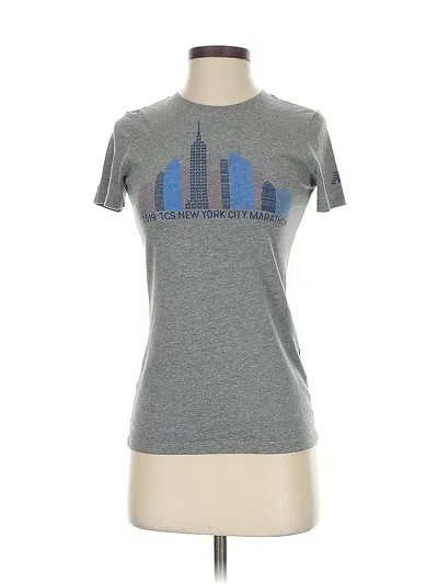 Pre-owned New Balance Short Sleeve T-shirt In Gray