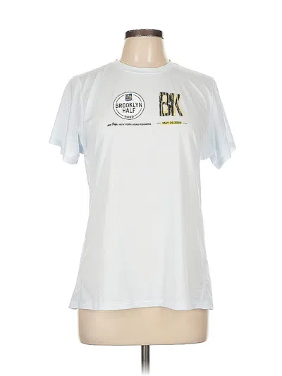 Pre-owned New Balance Short Sleeve T-shirt In White