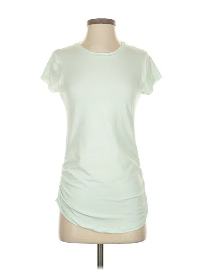 Pre-owned New Balance Short Sleeve Top Green Scoop Neck Tops