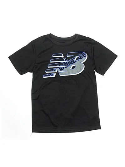 Pre-owned New Balance Kids' Short Sleeve T-shirt In Black