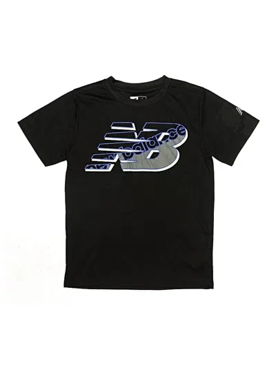 Pre-owned New Balance Kids' Short Sleeve T-shirt In Black