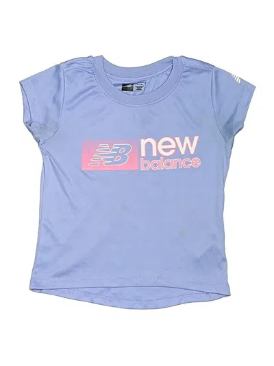 Pre-owned New Balance Kids' Short Sleeve T-shirt In Blue