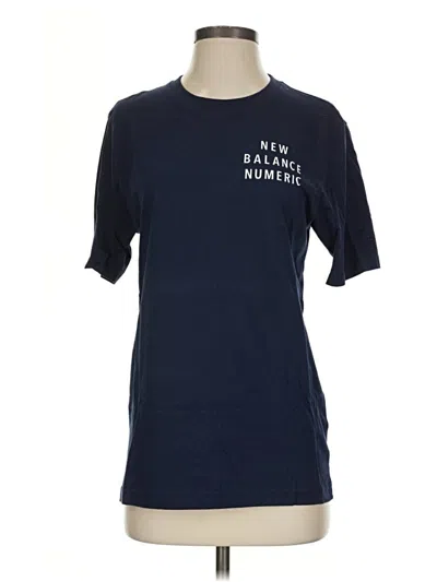 Pre-owned New Balance Short Sleeve T-shirt In Blue