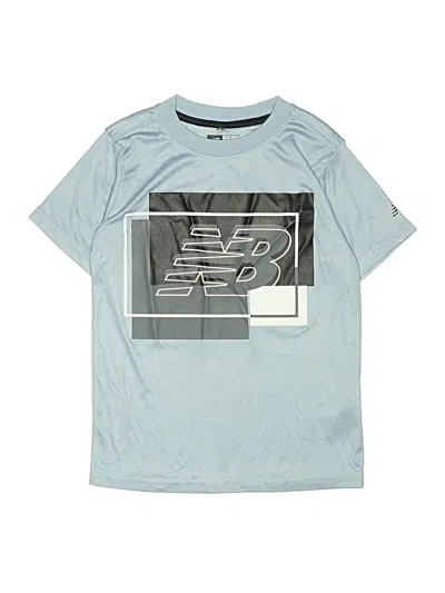 Pre-owned New Balance Kids' Short Sleeve T-shirt In Blue