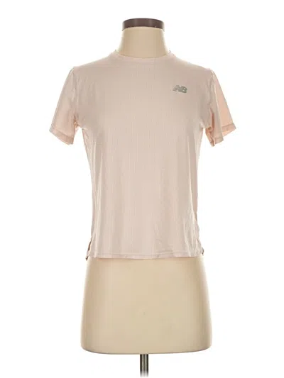 Pre-owned New Balance Short Sleeve T-shirt In Brown