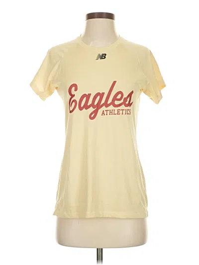 Pre-owned New Balance Short Sleeve T-shirt In Gold