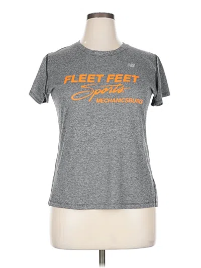 Pre-owned New Balance Short Sleeve T-shirt In Gray