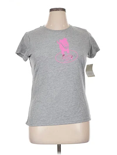 Pre-owned New Balance Short Sleeve T-shirt In Gray
