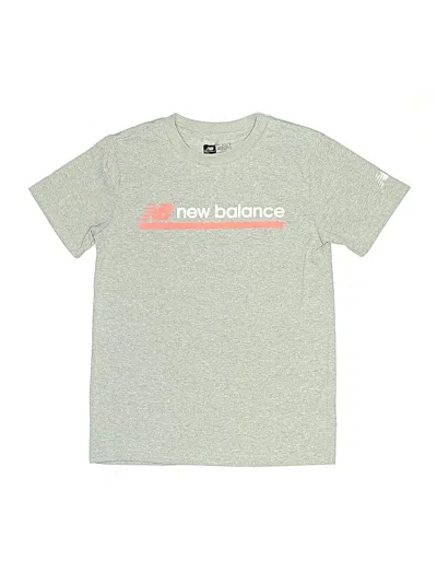 Pre-owned New Balance Kids' Short Sleeve T-shirt In Gray