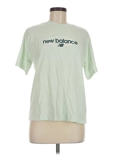 Pre-owned New Balance Short Sleeve T-shirt In Green