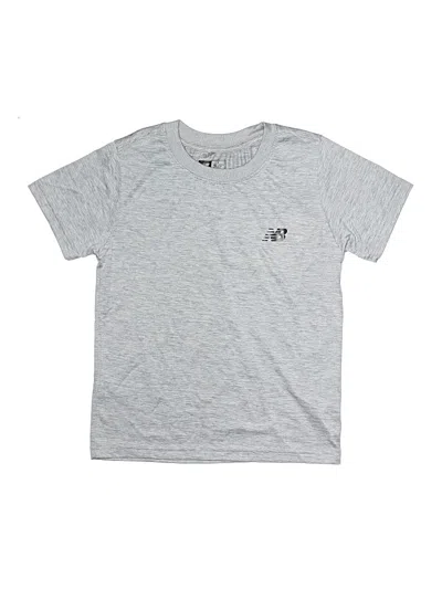 Pre-owned New Balance Kids' Short Sleeve T-shirt In Silver